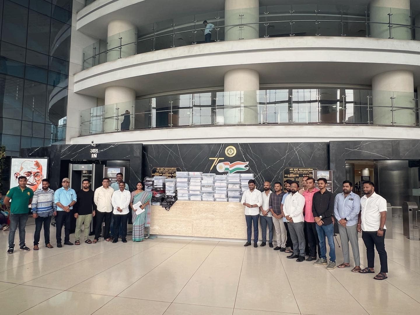 विकास आराखड्याप्रश्नी १२ हजार हरकती - सूचना नवी मुंबई महापालिका मा. आयुक्तांस सुपूर्द