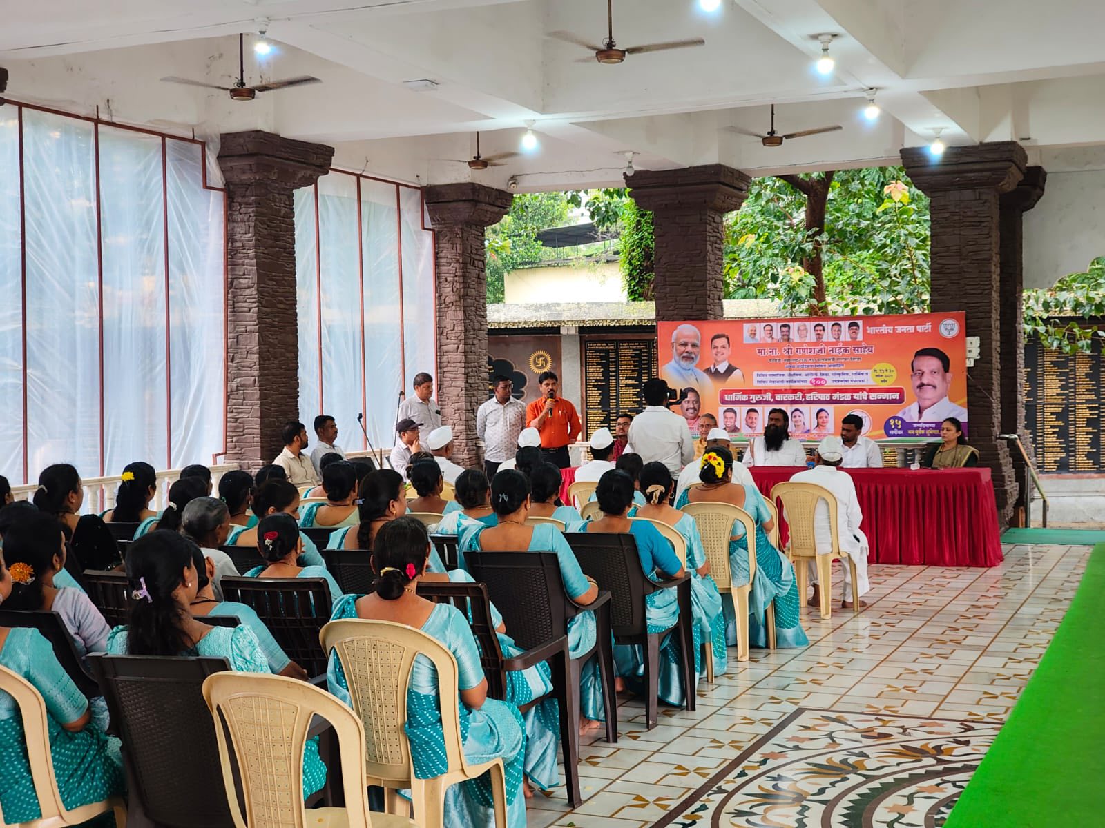 धार्मिक गुरुजी, वारकरी, हरिपाठ मंडळ यांचा सन्मान